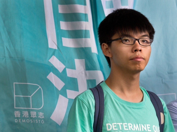 protest leader Joshua Wong 