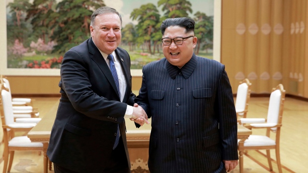 Mike Pompeo, Kim Jong Un 