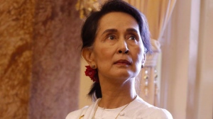 Myanmar's leader Aung San Suu Kyi 