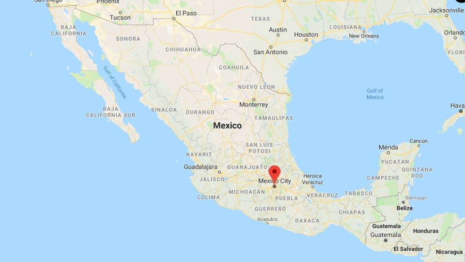 Google Earth Mexico Map