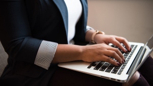 Businesswoman laptop