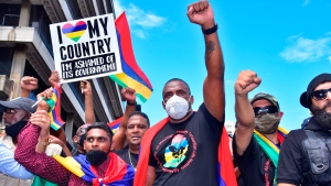 Mauritius protest