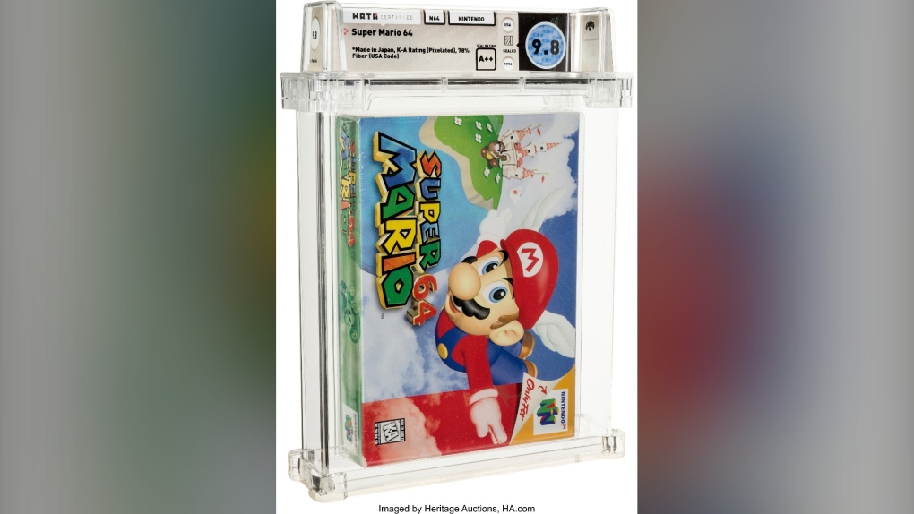 Unopened Super Mario Bros. game from 1986 sells for $660,000