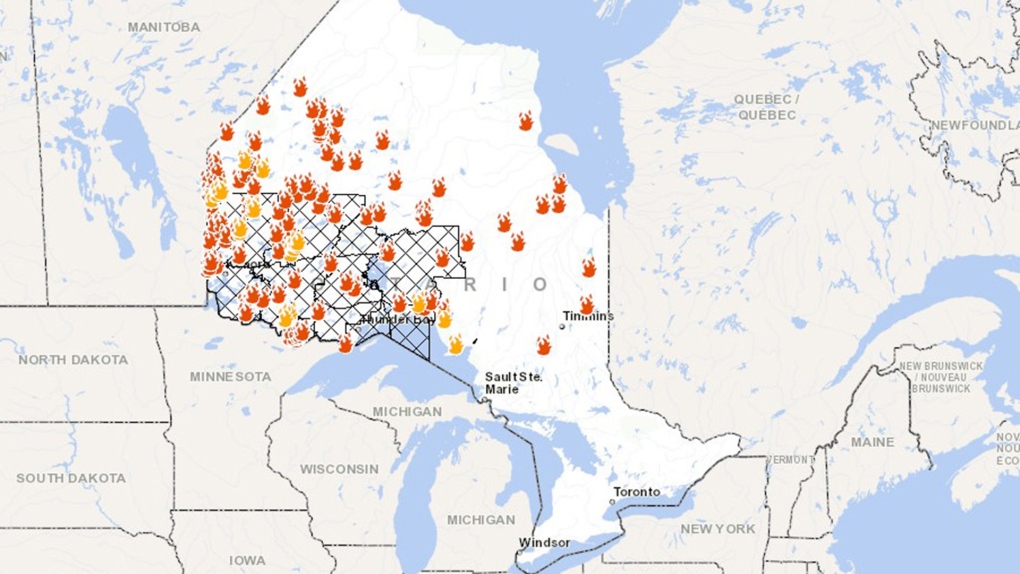 Active Wildfires Canada Map