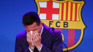 Messi cries