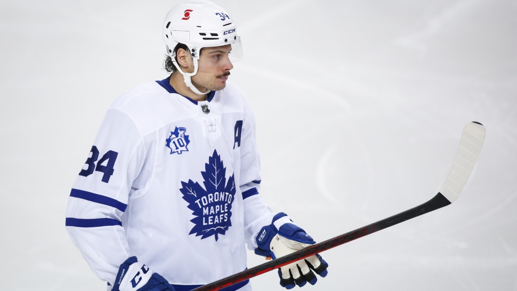 Auston Matthews returns to Maple Leafs practice, status for