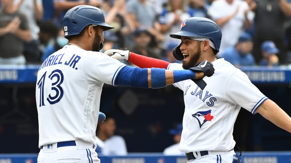 Merrifield's go-ahead RBI single keys Blue Jay's 7-5 win over