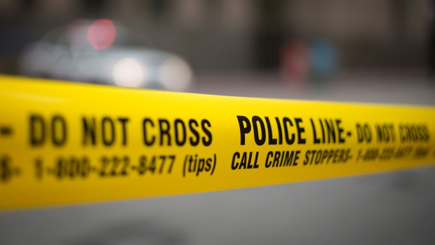 Police tape is shown in this stock image taken in Toronto. THE CANADIAN PRESS/Graeme Roy 