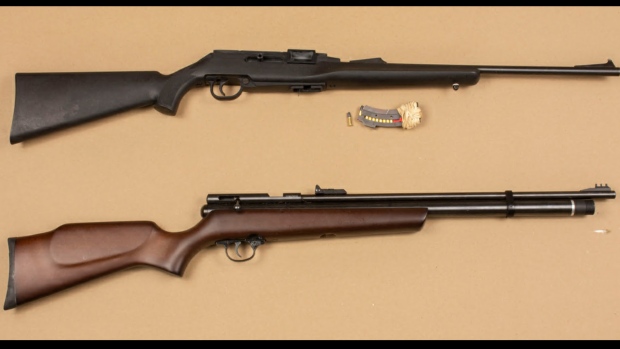 Rifles seized