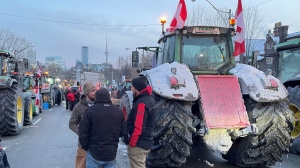 Truck protest