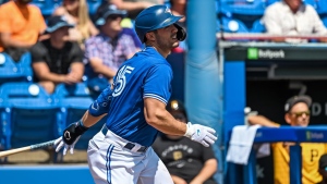 Randal Grichuk strikes out swinging., 07/23/2022