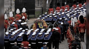 Queen's coffin leaves Westminster Hall