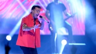 Jacob Hoggard of the band Hedley performs during WE Day Toronto. THE CANADIAN PRESS/Nathan Denette