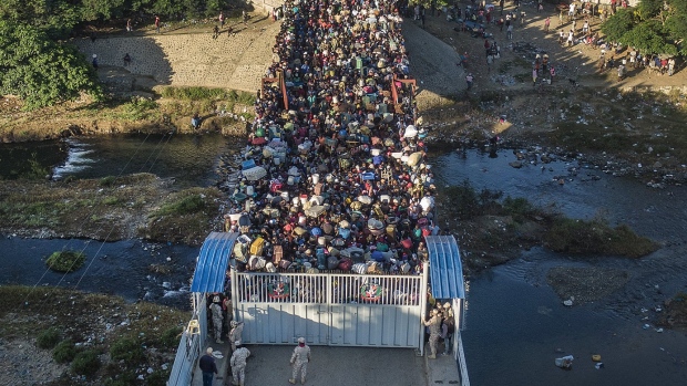 Haitians, DR border
