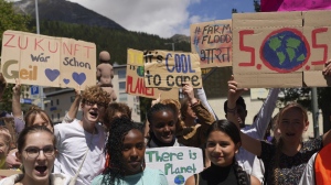 Climate activists at U.N. climate conference