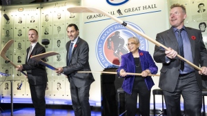 ceremony at Hockey Hall of Fame