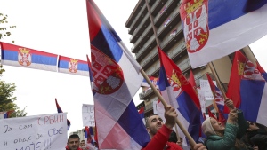 Serbian flags