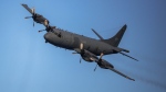 A CP-140 Aurora aircraft flies during Operation Nanook on August 21, 2020. (Cpl. David Veldman/Canadian Armed Forces)