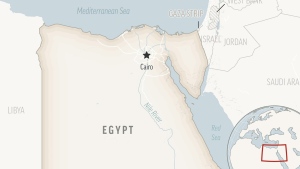 map for Egypt