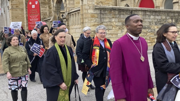 Clergy march against Missouri abortion law