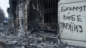 Russian damage Bakhmut, Donetsk region