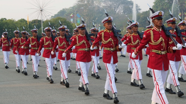 Members of an honor guard