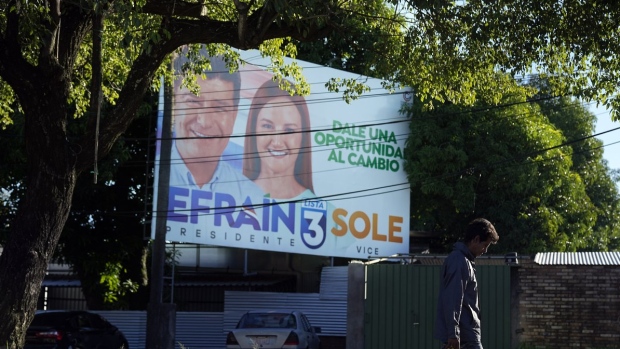 election candidate billboards Paraguay