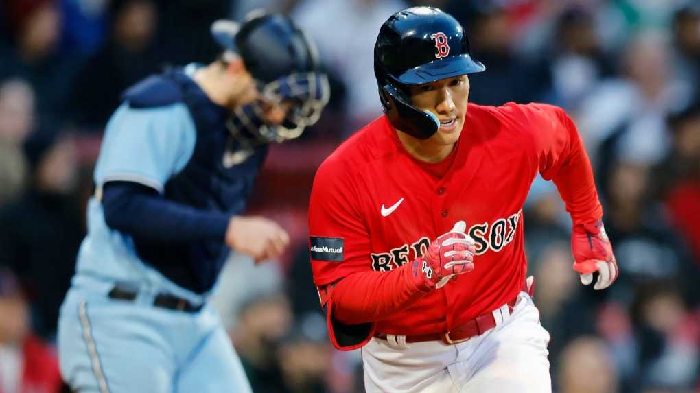 Masataka Yoshida returns to Red Sox camp as a champion after