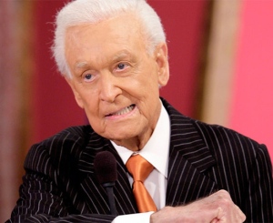 Bob Barker gestures during live taping of 'The Price Is Right' at CBS Studios in Los Angeles in this October 2006 file photo. (AP / Damian Dovarganes)