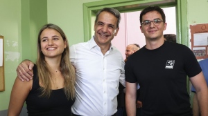 Kyriakos Mitsotakis, children Dafni, Konstantinos