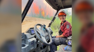 BC Wildfire service firefighter Devyn Gale