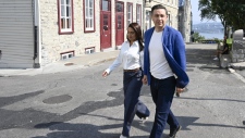 Conservative Leader Pierre Poilievre and his wife 