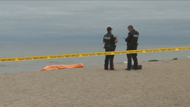 医疗人员在Rogue海滩附近的水中发现一名死者