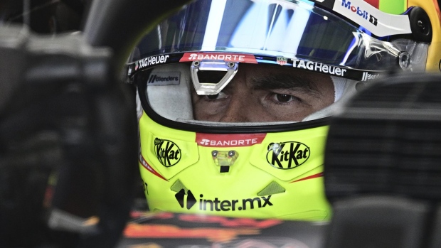 Red Bull driver Sergio Perez of Mexico