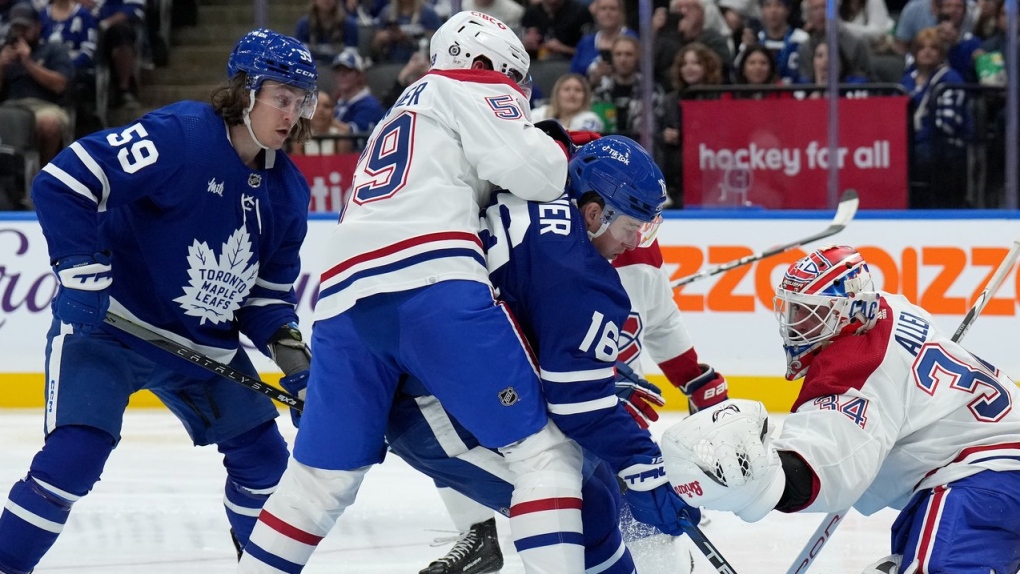 Matthew Knies scores short-handed goal as Maple Leafs edge Canadiens 2-1