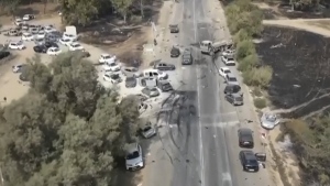 damaged cars near Tribe of Nova Trance festival