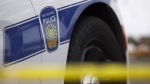 One person is dead and three others are in hospital after a house fire in Brampton this morning. Peel Regional Police logo is shown on the side of a police vehicle in Brampton, Ont. on Thursday, Nov. 7, 2019. THE CANADIAN PRESS/Cole Burston