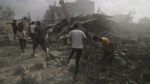 buildings destroyed in Gaza