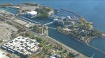 Ontario Place is pictured in this aerial image Wednesday, November 1, 2023. 