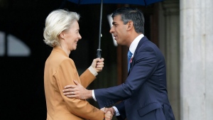 Rishi Sunak and Ursula von der Leyen