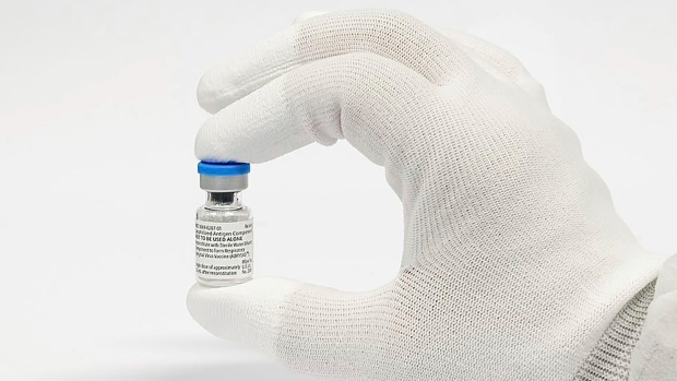 This photo provided by Pfizer in August 2023 shows its RSV vaccine Abrysvo. (Pfizer via AP)