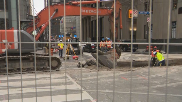 本周将进行Adelaide街和Bay街的重大建设工程