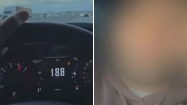 司机发布了一段自己在401高速公路上行驶时超速近两倍的视频