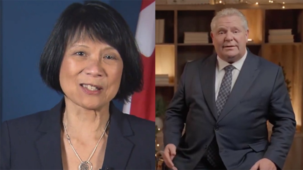 Olivia Chow and Doug Ford release Christmas messages