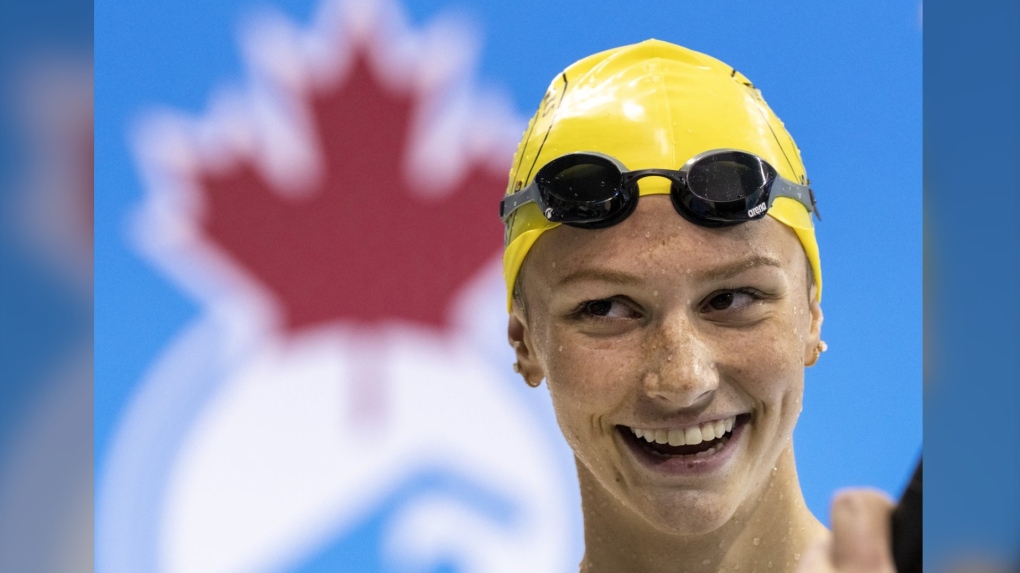 Canadian swimmer McIntosh sets women's world record in 400-metre