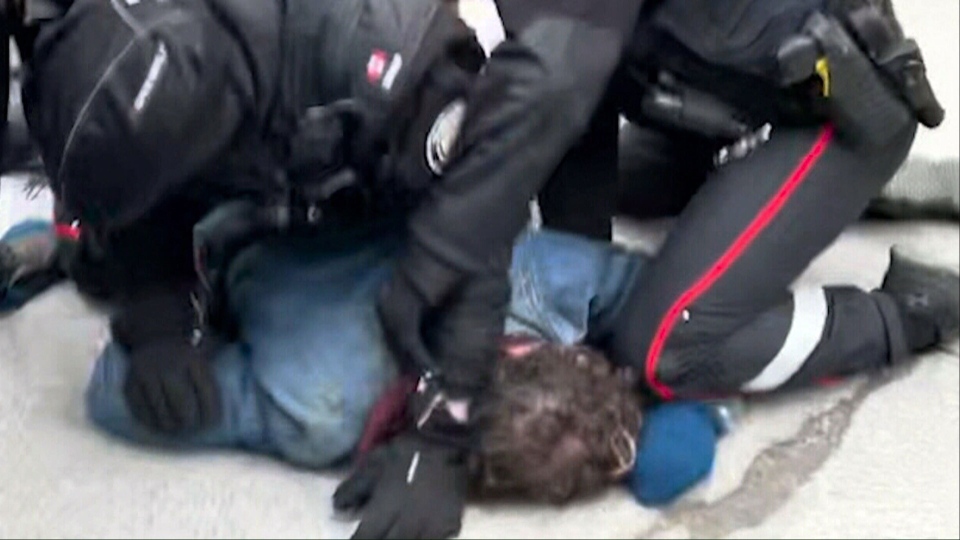 video of protester arrest