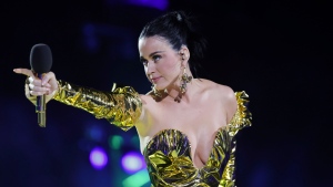 Milestone: 40<br><br>
Katy Perry<br><br>
Birthday: October 25, 1984<br><br>
Singer Katy Perry performs on stage during a concert at Windsor Castle in Windsor, England, Sunday, May 7, 2023, celebrating the coronation of King Charles III. (Chris Jackson/Pool Photo via AP)
