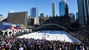 Leafs outdoor practice