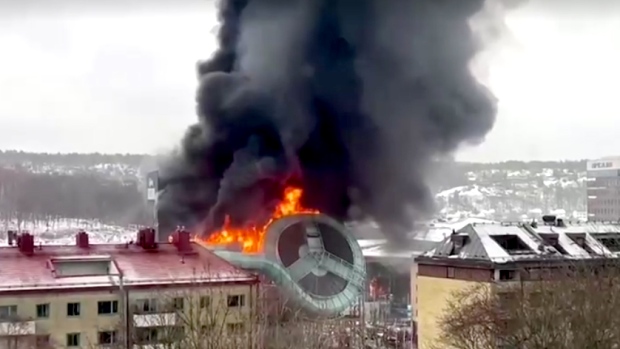 Massive fire at Swedish amusement park | CP24.com