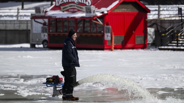 Rideau Canal frozen